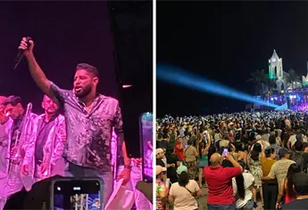 En concierto y frente al mar de Mazatlán, Pancho Barraza canta sus éxitos ante miles de fanáticos