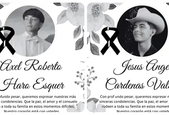 Cobaes 14 de Estación Bamoa despide a Jesús Ángel y Axel Roberto, estudiantes fallecidos en trágico accidente