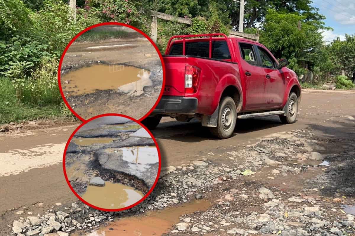 Enorme bache frente a la Upsin en Mazatlán genera incomodidad y daños a vehículos