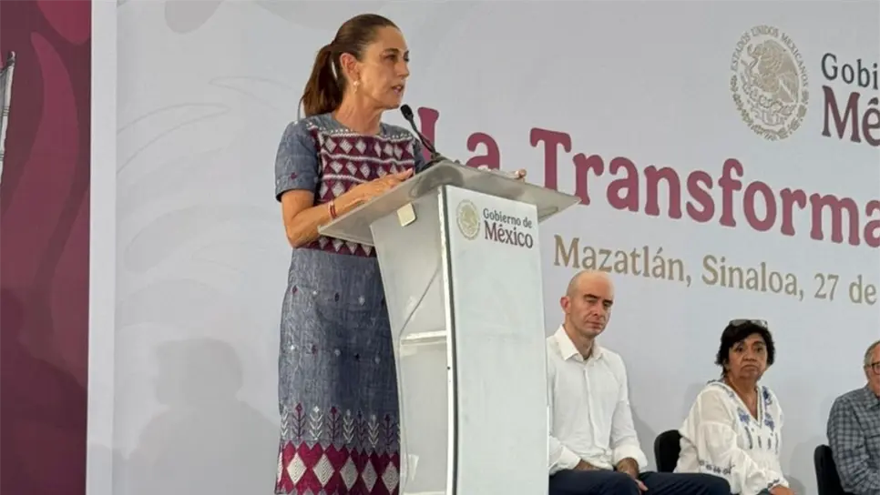 Claudia Sheinbaum en Mazatlán.