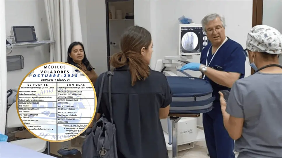 FOTO: Médicos voladores.
