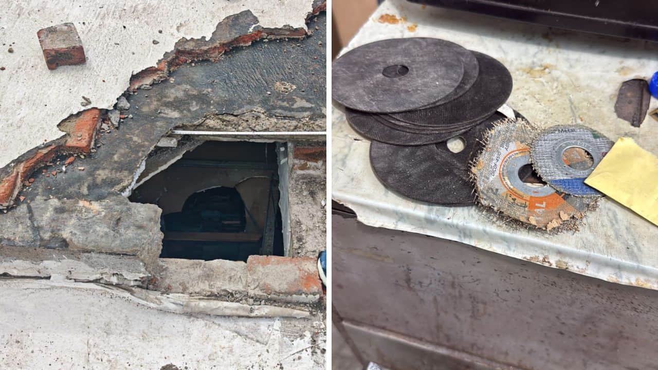 De acuerdo con su testimonio, los responsables habrían utilizado pulidoras y martillos durante al menos tres horas, sin que vecinos o autoridades escucharan el ruido