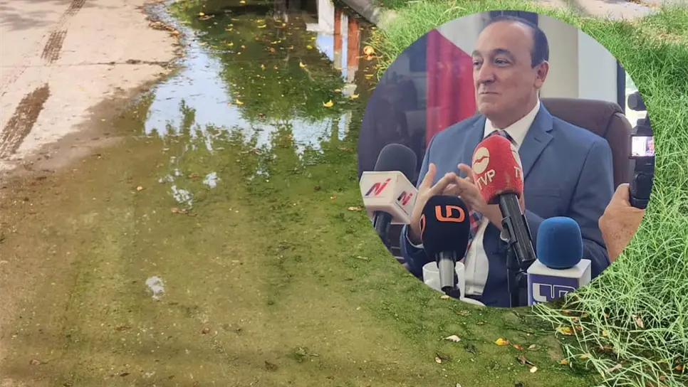 FOTO: Antonio Menéndez anuncia reparación de drenajes colapsados en Los Mochis 