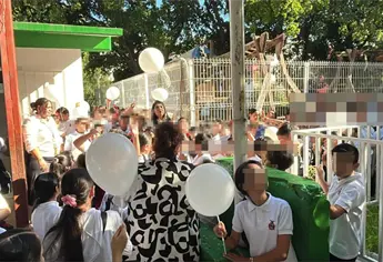Dan el último adiós a Matías en su primaria; el niño murió ahogado tras fuertes lluvias en Culiacán