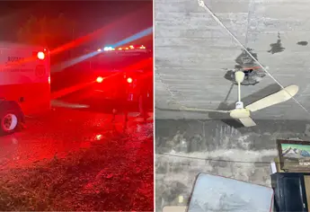 Rayo impacta vivienda en Villa Unión tras fuerte lluvia y deja a una familia lesionada