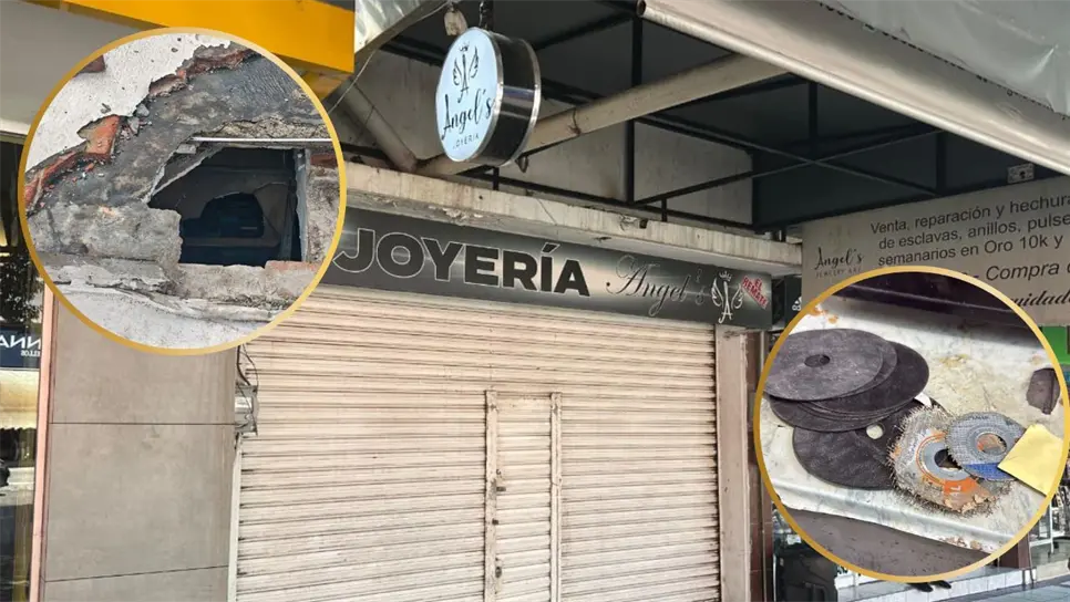 En la escena quedaron herramientas y discos de metal como evidencia. FOTO: Luz Noticias.