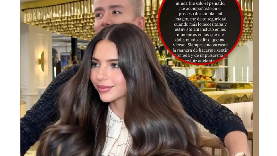 Ángela Aguilar despide a su estilista Micky Hair: Cambió mi imagen y me dio seguridad cuando más lo necesitaba