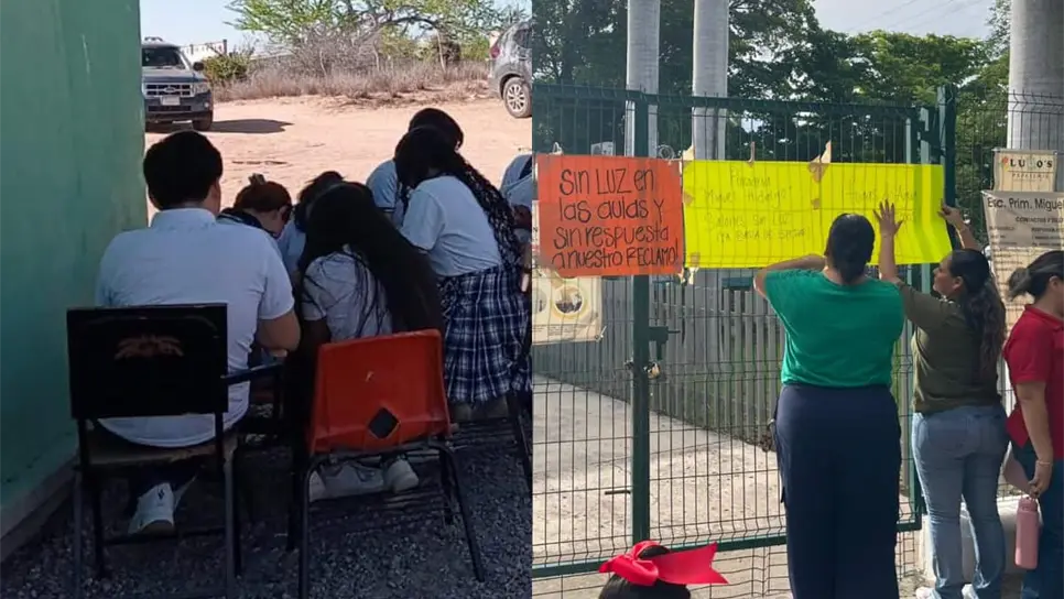 FOTO: Falta de luz deja sin clases a todas las escuelas del campo pesquero El Jitzamuri