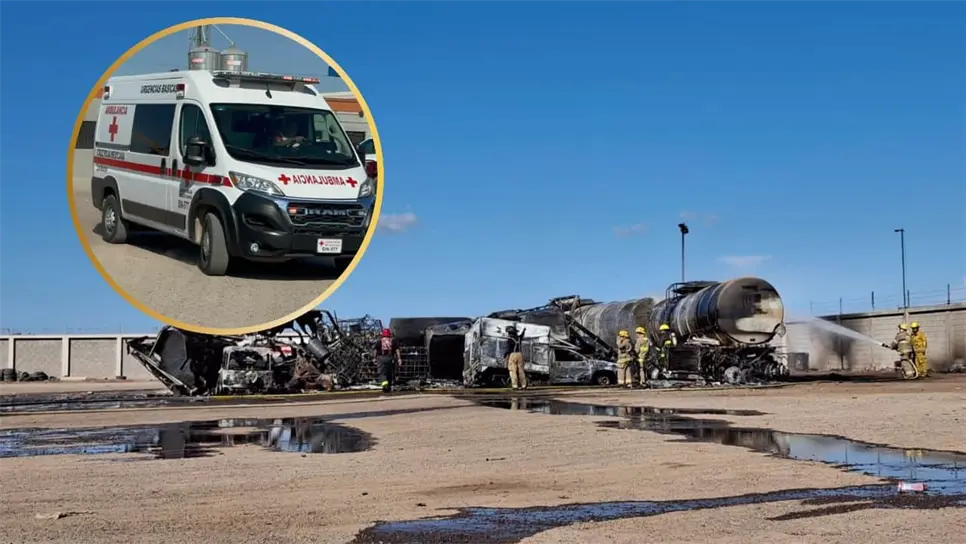 Explosión de pipa en Los Mochis deja dos heridos; un adolescente sufrió quemaduras en el 100% de su cuerpo