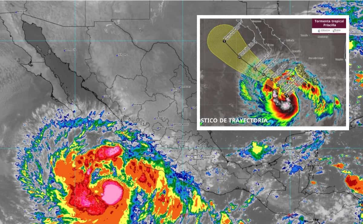 FOTO: Tormenta Tropical Priscilla: Pronóstico de hoy 5 de octubre de 2025 ¿dónde lloverá?