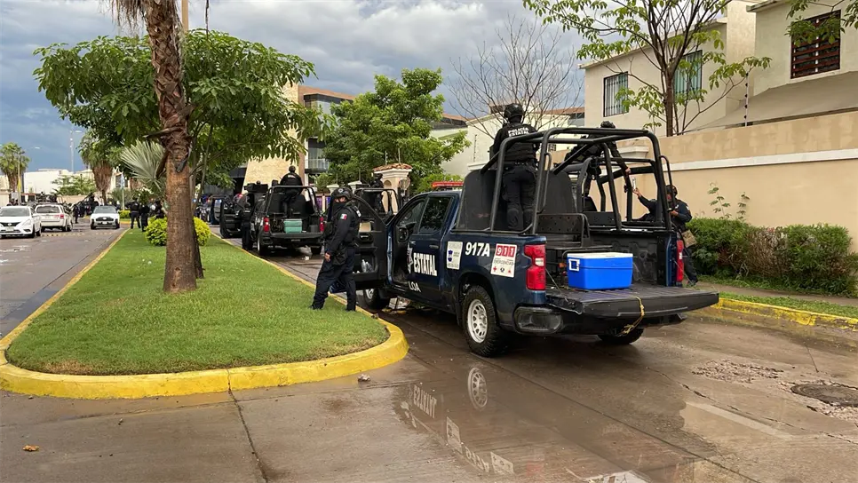 El operativo en la zona.