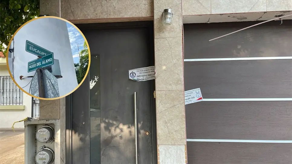 La casa quedó asegurada por las autoridades federales.