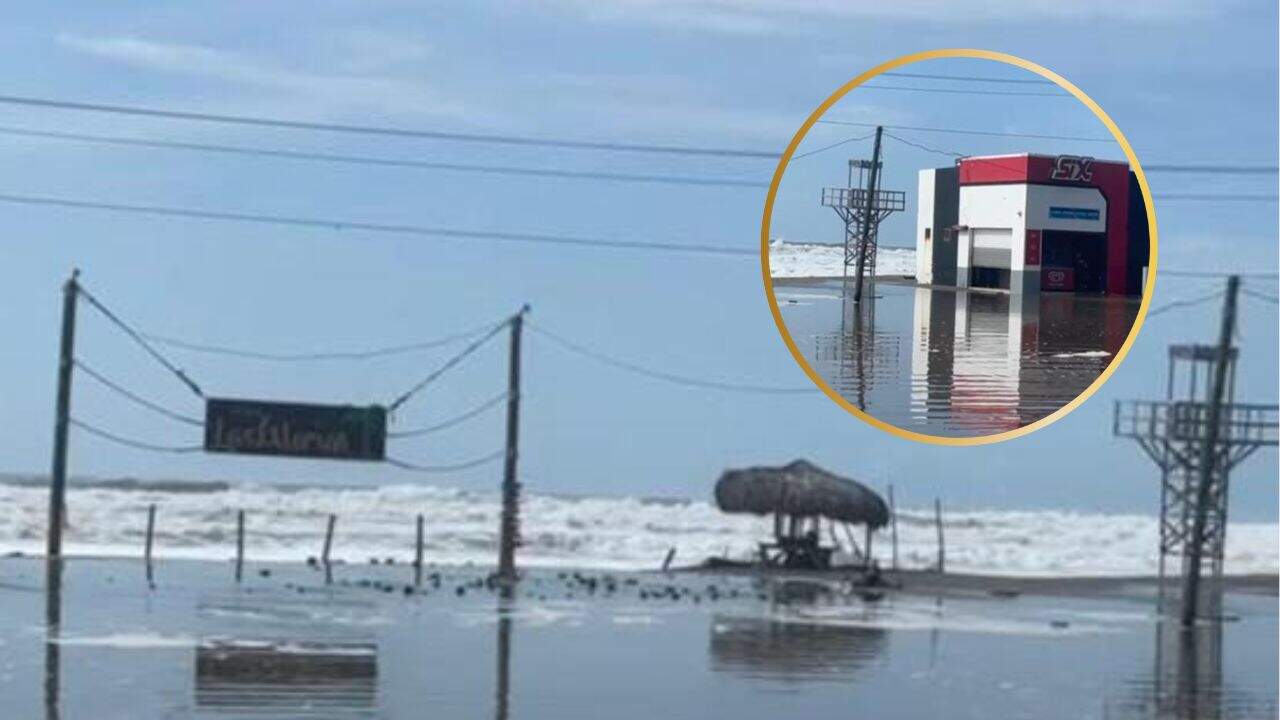 Protección Civil en alerta por mar de fondo en Boca del Río y La Pitahaya en Guasave por el huracán Priscilla