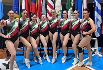 Águilas UAS ya está en Uruguay para encarar el Panamericano de gimnasia aeróbica