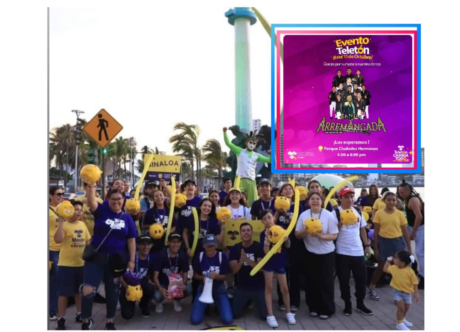 Mazatlán se une al Teletón 2025 con un magno evento este sábado en el Parque Ciudades Hermanas