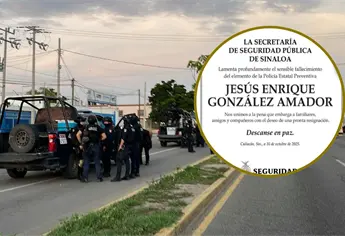 Seguridad Pública lamenta la muerte del Policía Estatal asesinado en Bachigualato, Culiacan