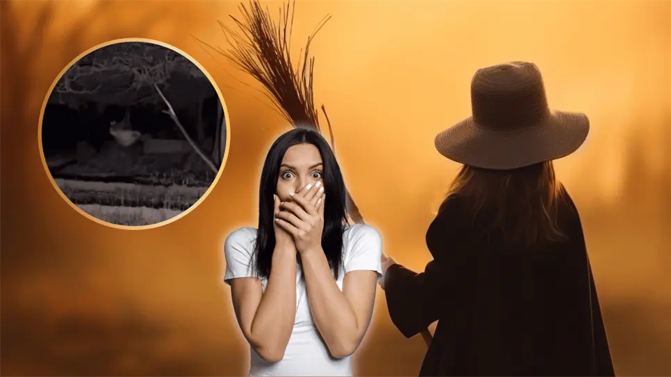 FOTO: Captan supuesta ´bruja´ columpiándose de madrugada.