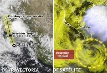 Raymond se debilita a depresión tropical, pero sigue provocando lluvias y oleaje en Sinaloa