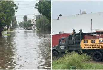 Inundaciones en Los Mochis por lluvias de Raymond activan Plan DN-III-E