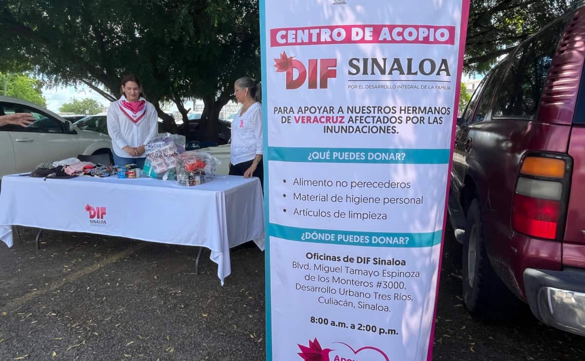 FOTO: DIF Sinaloa arranca colecta de víveres para damnificados de Veracruz
