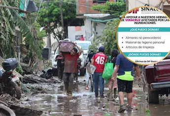 DIF Sinaloa abre centro de acopio para apoyar a los damnificados de Veracruz
