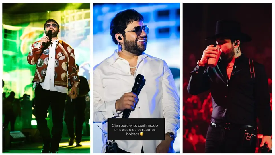 El cantante sonorense confirmó en redes sociales su concierto en Los Mochis.