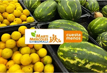Martimiércoles Chedraui: ofertas en frutas y verduras del 14 y 15 de octubre 2025