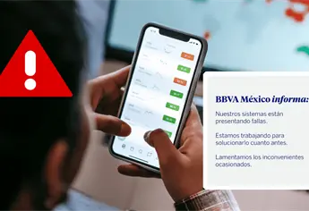 ¿Qué sabemos de la falla de BBVA hoy 13 de octubre?, usuarios reportan errores en la app