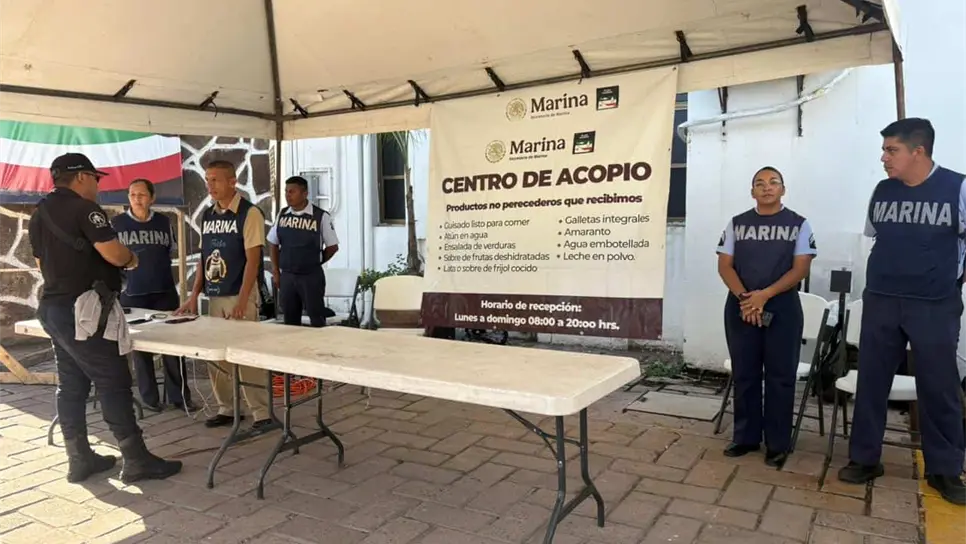 Marina cambia ubicación de centro de acopio en Los Mochis; ahora opera desde el Palacio Municipal