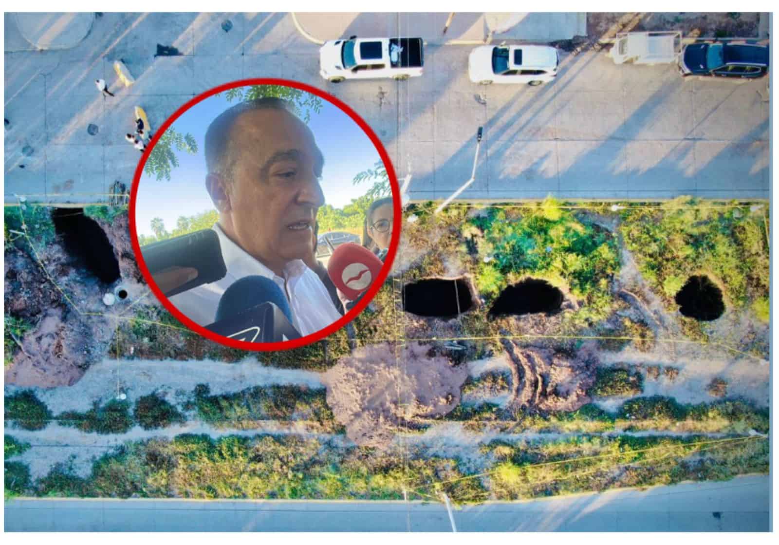 Alcalde de Ahome busca dejar libre de socavones el bulevar Centenario en cinco semanas