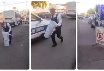 Policías de Vialidad de la SSPyTM retiran más de 130 objetos mostrencos en inmediaciones del estadio de beisbol