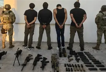 Aseguran 10 armas y granadas a los presuntos asesinos de los tránsitos de Culiacán
