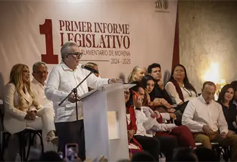 Rocha Moya acompaña a diputados morenistas del norte en su primer informe