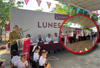 Gobierno de Mazatlán invierte 2.3 millones de pesos en obra educativa en Ejido El Castillo