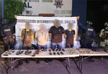 Tras balacera en el norte de Culiacán, detienen a 4 sicarios con armas y un vehículo clonado de Gobierno Federal