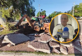 Incidente de trascabo no entorpece rehabilitación de socavones: Alcalde Ahome