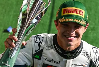 Norris arrasa en el GP de México; afición lo abuchea en el podio sin Checo Pérez