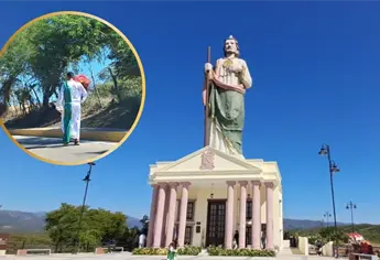 El quiropráctico Christian viajó desde Los Mochis a Badiraguato para pedir a San Judas Tadeo por la salud de sus pacientes