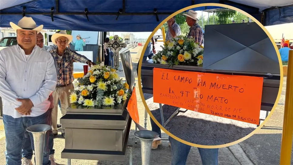 Los productores realizaron una protesta en la caseta de peaje de San Miguel Zapotitlán. FOTO: Luz Noticias.