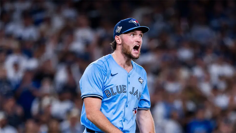 El novato de los Azulejos impuso un récord en una Serie Mundial con 12 ponches y no dar una sola base en un partido de Clásico de Otoño