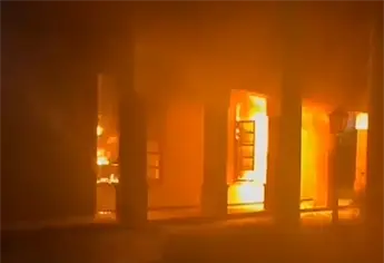 Sujetos armados queman una hacienda dentro de un campestre La Higuerita, Culiacán