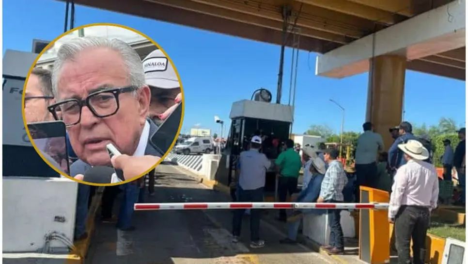 FOTO: Rocha Moya pide a los maiceros "esperar tantito" y levantar bloqueos