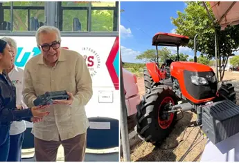 Rocha Moya entrega dron, tractor y camión a la Universidad Tecnológica de Culiacán