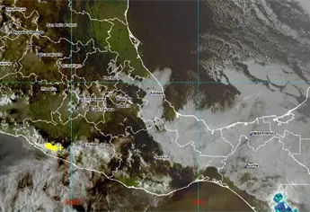 Frente frío dejará lluvias puntuales fuertes en el sureste de México