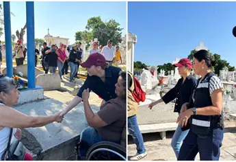 Estrella Palacios supervisa panteones de Mazatlán este Día de Muertos 