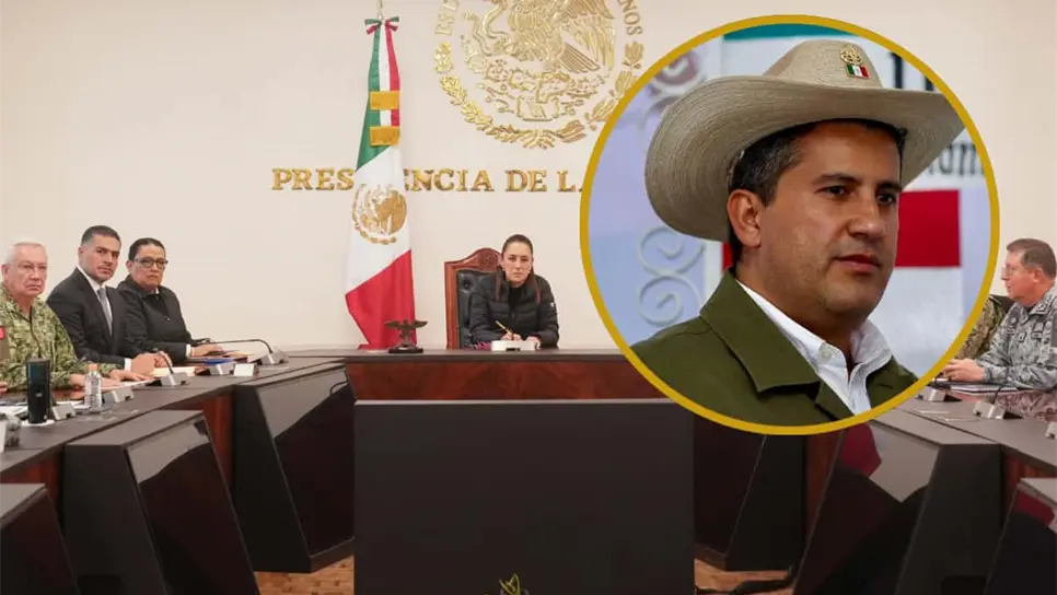 FOTO: Tras el asesinato de Carlos Manzo, alcalde de Uruapan, Claudia Sheinbaum condena el crimen y Omar García Harfuch revela detalles del ataque