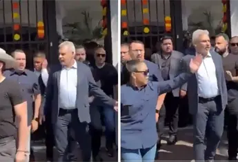 Entre gritos y reclamos, corren al gobernador Ramírez Bedolla del funeral de Carlos Manzo