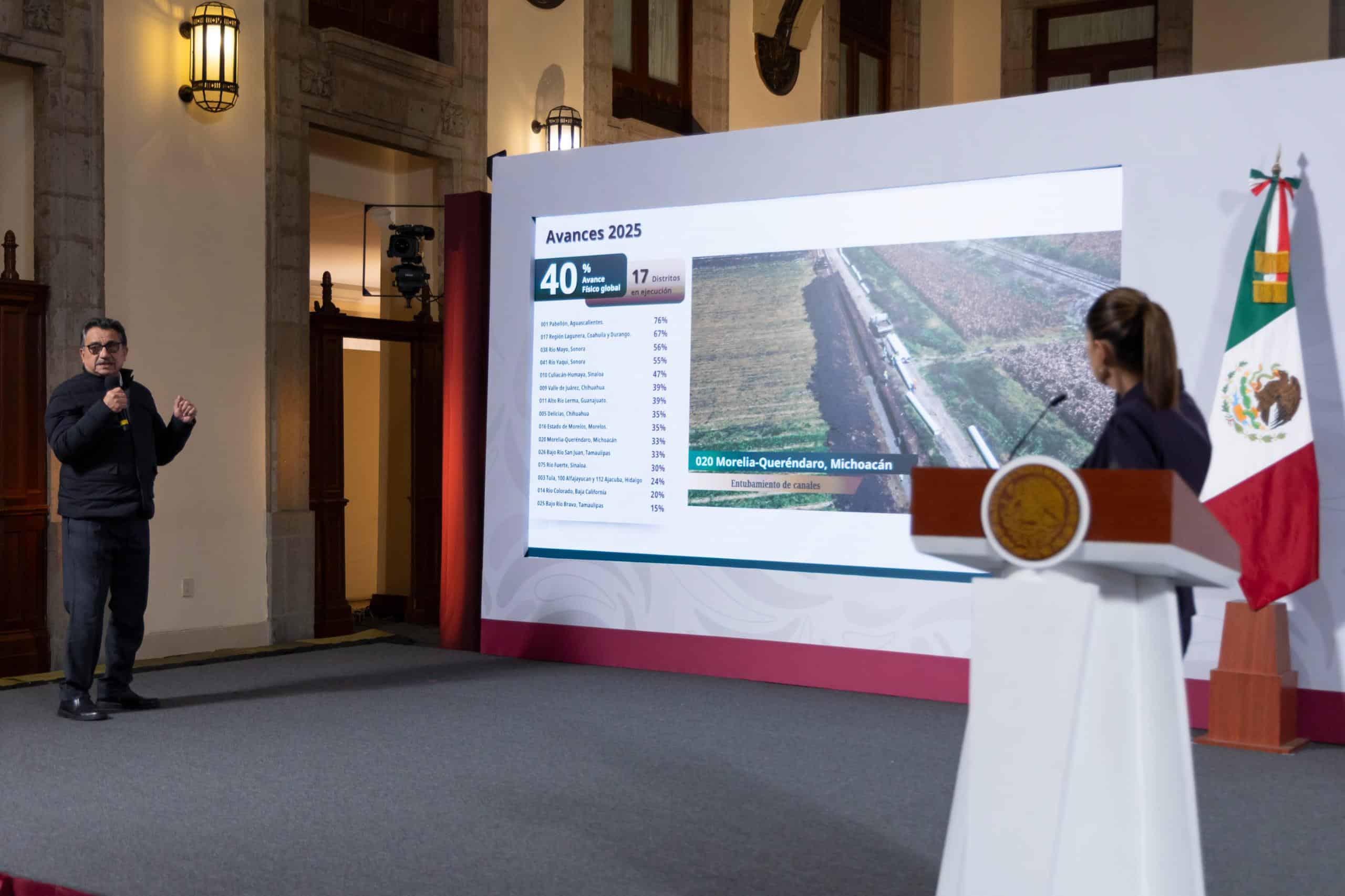 Avanza 40 % modernización del riego agrícola en México