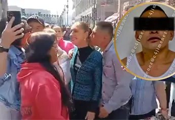 Detienen a sujetó que tocó inapropiadamente a la presidenta Claudia Sheinbaum