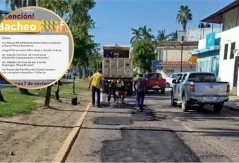 ¡Sigue el “MazBachetón”! Estos son los tramos en rehabilitación este viernes en Mazatlán